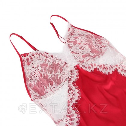 Сорочка красная с белой вставкой от sex shop Extaz фото 3