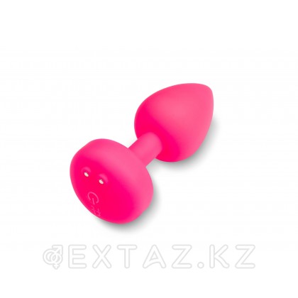 Маленькая дизайнерская анальная пробка с вибрацией Fun Toys Gplug - розовая от sex shop Extaz фото 3