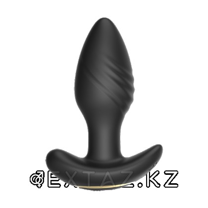 Анальный вибростимулятор с функцией вращения и пультом ДУ от sex shop Extaz фото 2