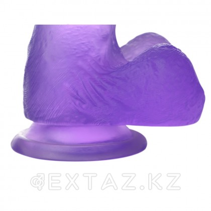Полупрозрачный фаллоимитатор - medium purple (17.Φ3.5)  от sex shop Extaz фото 5