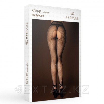 Колготки в сетку с доступом Le Frivole Spark  со стразами (S/XL) от sex shop Extaz фото 5