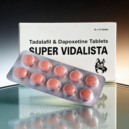 Препарат для усиления эрекции и продления полового акта Super Vidalista 80 mg (10 шт.)  от sex shop Extaz фото 7