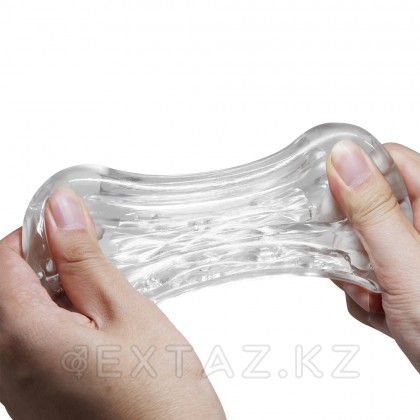 Мастурбатор с текстурированным каналом Cory прозрачный от sex shop Extaz фото 7