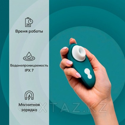 Бесконтактный клиторальный стимулятор Womanizer Liberty 2, темно-бирюзовый от sex shop Extaz фото 11
