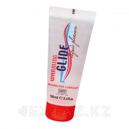 Лубрикант на водной основе с согревающим эффектом WARMING GLIDE HOT 100 мл. от sex shop Extaz фото 3