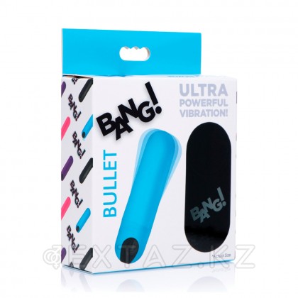 Вибропуля Bang! 21X Vibrating Bullet With Remote Control с дистанционным управлением, голубой, 7.6х2 см от sex shop Extaz фото 5