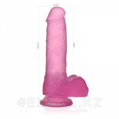 Фаллоимитатор - Crystal Dildo Medium Lovetoy (17*3.5) розовый от sex shop Extaz фото 6