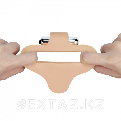 Насадка-фаллоимитатор с кольцом и вибрацией Ultra Soft Bead LOVETOY (15,24 см) от sex shop Extaz фото 7