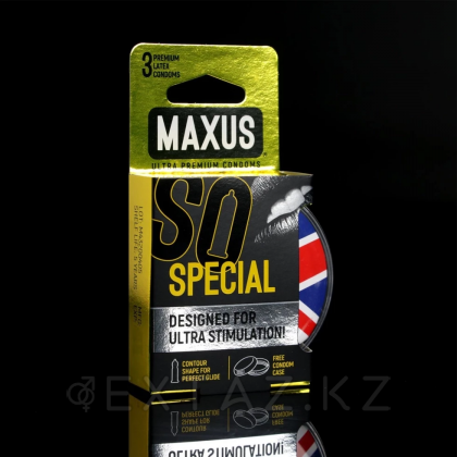 Презервативы точечно-ребристые MAXUS AIR Special, 3 шт. от sex shop Extaz