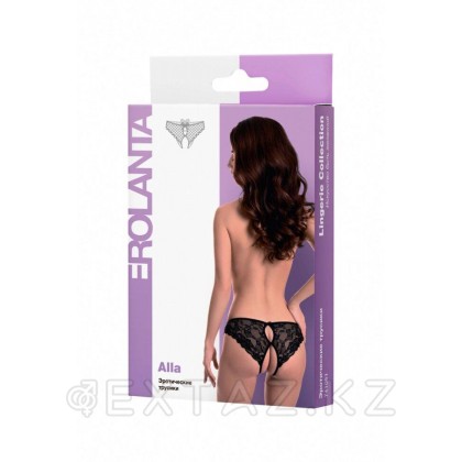 Эротические трусики Erolanta Alla, кружевные, черный (50-52) от sex shop Extaz фото 4