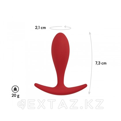 Анальная пробка Lito, цвет бордовый (CORE) (S) от sex shop Extaz фото 2