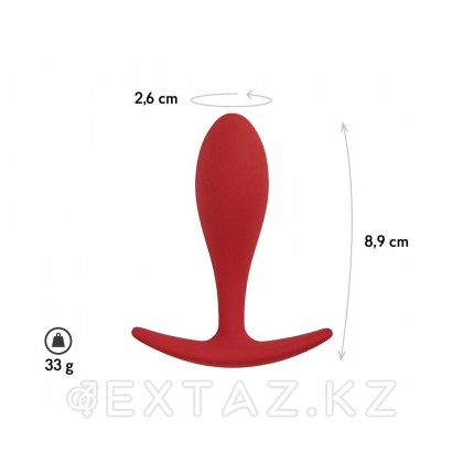 Анальная пробка Lito, цвет бордовый (CORE) (M) от sex shop Extaz фото 2