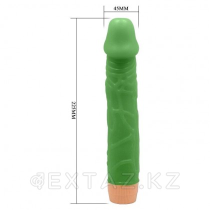 Вибратор-реалистик Barbara зеленый (22,5*4,5 см) от sex shop Extaz фото 8