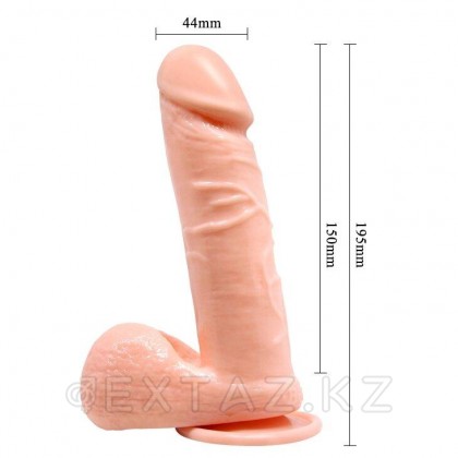 Эластичный фаллоимитатор на присоске (15 см рабочая длина *4,4 см) от sex shop Extaz фото 4