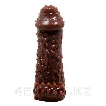 Насадка с вибропулей и кольцом для мошонки (13,7*4 см) от sex shop Extaz фото 2
