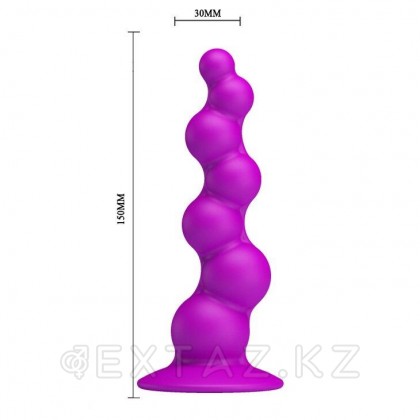 Анальная пробка на присоске с шариками от sex shop Extaz фото 2