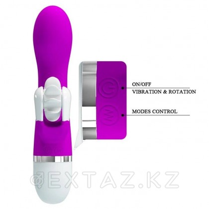 Вибратор силиконовый Sheila с вертушкой для клиторальной стимуляции (19.4 см) от sex shop Extaz фото 4