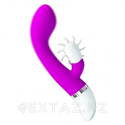 Вибратор силиконовый Sheila с вертушкой для клиторальной стимуляции (19.4 см) от sex shop Extaz фото 5