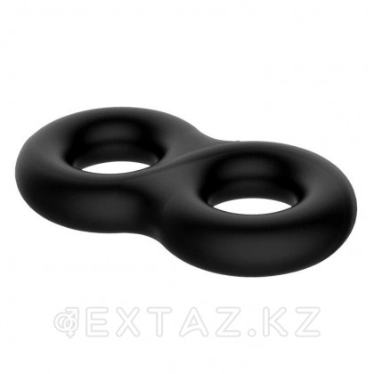 Двойное эрекционоое кольцо Super Soft Silicon от sex shop Extaz фото 3