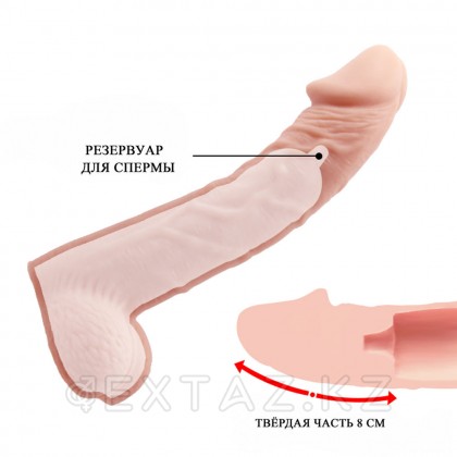 Реалистичная насадка на пенис High stretchy от sex shop Extaz фото 2