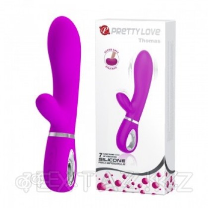 Вибратор со стимулятором клитора Pretty Love Thomas, фиолетовый от sex shop Extaz фото 2