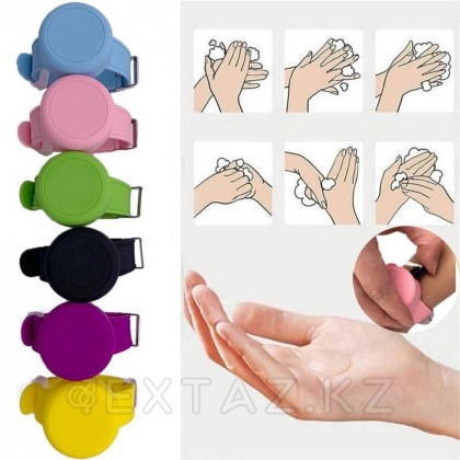 Антисептический браслет для рук - фиолетовый от sex shop Extaz фото 3