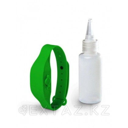Антисептический браслет для рук с дозатором - зелёный от sex shop Extaz