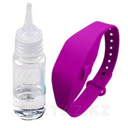 Антисептический браслет для рук с дозатором - фиолетовый от sex shop Extaz