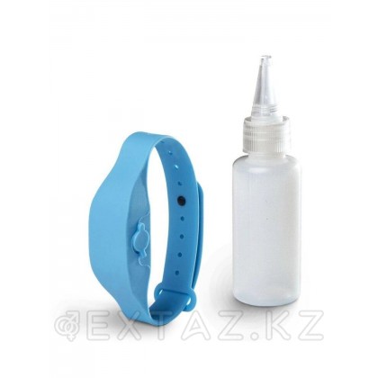 Антисептический браслет для рук с дозатором - голубой от sex shop Extaz