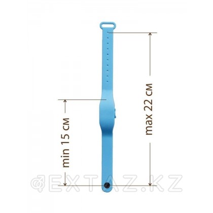 Антисептический браслет для рук с дозатором - голубой от sex shop Extaz фото 4