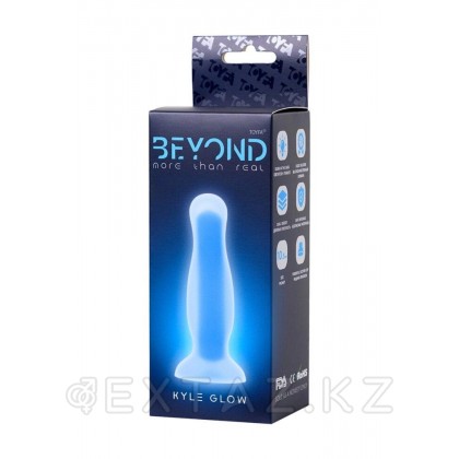 Анальная втулка светящаяся в темноте Beyond by Toyfa Kyle Glow (прозрачный, 10,5 см) от sex shop Extaz фото 4