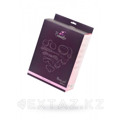 Набор для ролевых игр БДСМ Eromantica, розовый (маска, наручники, оковы, ошейник, флоггер) от sex shop Extaz