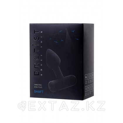Анальная втулка Erotist SHAFT, силикон, чёрный, 6,9 см от sex shop Extaz фото 5