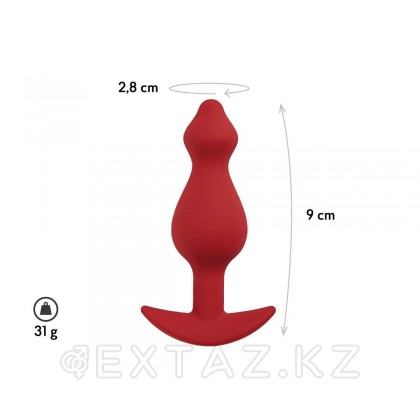 Анальная пробка Libra, цвет бордовый (CORE) (S) от sex shop Extaz фото 3