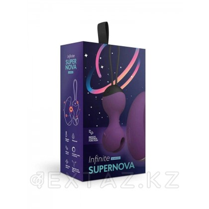 Виброшарики Кегеля с вибро-пультом SuperNova, цвет сливовый (INFINITE collection) от sex shop Extaz фото 2