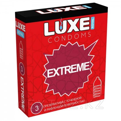 Презервативы LUXE ROYAL EXTREME с точечной и рифленой поверхностью 3 шт. от sex shop Extaz