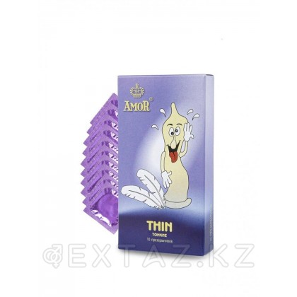Презервативы AMOR THIN (супертонкие) Яркая линия, 10 шт. от sex shop Extaz
