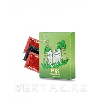 Презервативы AMOR MIX (микс) Яркая линия, 3 шт. от sex shop Extaz
