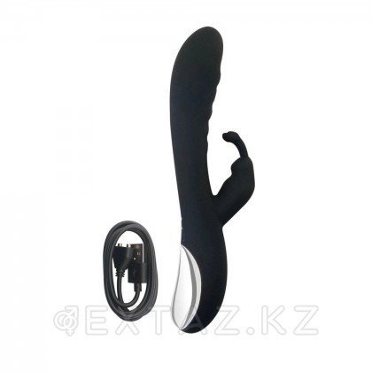 Вибратор с клиторальным стимулятором Lealso Rabbit vibrator (черный) от sex shop Extaz фото 4