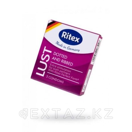 Презервативы Ritex LUST №3 рифленые с пупырышками (латекс, 19 см) от sex shop Extaz