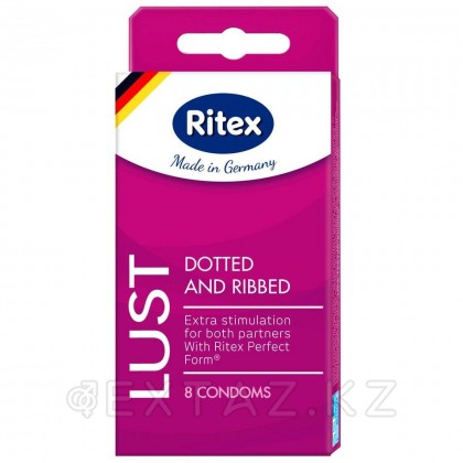 Презервативы Ritex LUST №8 рифленые с пупырышками 19 см. от sex shop Extaz