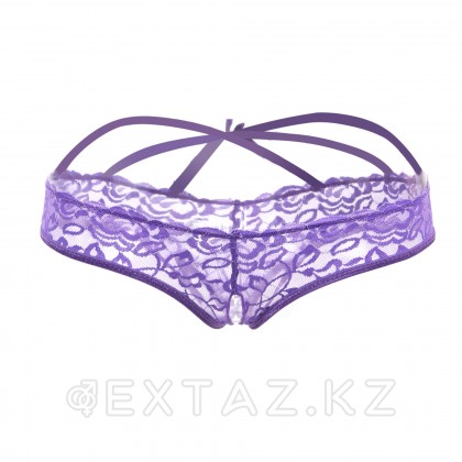 Стринги с доступом Purple Bow (XL) от sex shop Extaz фото 16