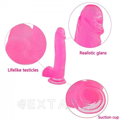 Фаллоимитатор Crystal Dildo Large (20*4,1) розовый от sex shop Extaz фото 8