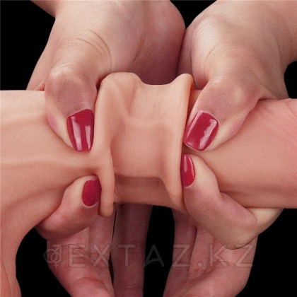 Фаллоимитатор Lovetoy Sliding Skin Dual Layer Dong, с двойным покрытием, 22х4,5 см от sex shop Extaz фото 7