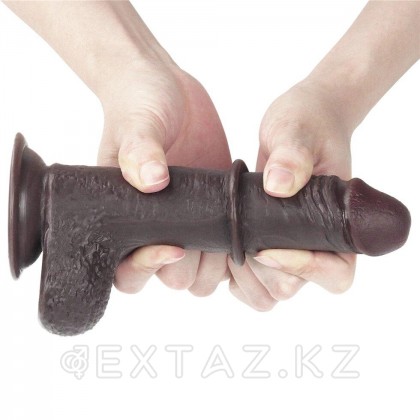Фаллоимитатор с двойным покрытием Black (17,5*3,6) от sex shop Extaz фото 6