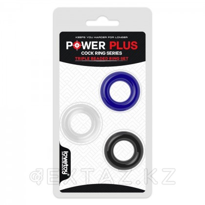 Набор эрекционных колец Power Plus (цветные) от sex shop Extaz