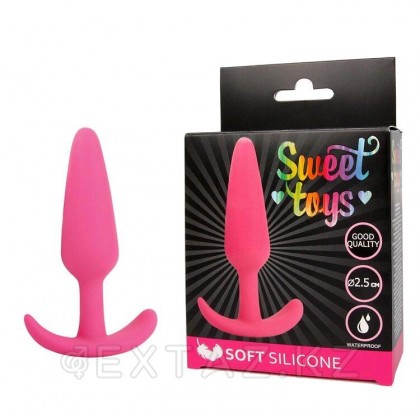 Анальная втулка Sweet toys ярко-розовая (9,5*2,5) от sex shop Extaz