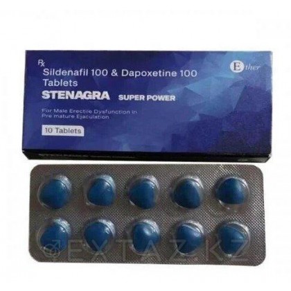 Мужской препарат STENAGRA (Sildenafil & Dapoxetine) 10 табл. от sex shop Extaz