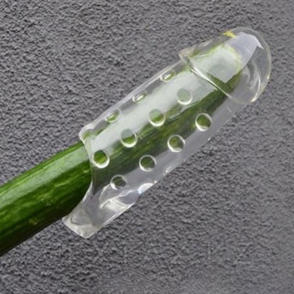 Увеличивающая насадка на пенис с кольцом для мошонки - Tom of Finland - 14 см от sex shop Extaz фото 2