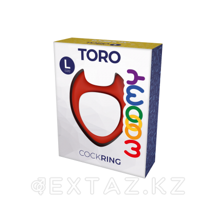 Эрекционное кольцо Toro от Wooomy  красное (L) от sex shop Extaz фото 3